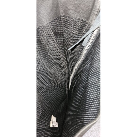 HIMALAYA MOTOR BIKE WEAR 100% Leather Chaps Size Small Zipper Motorcycle Black - Picture 9 of 11